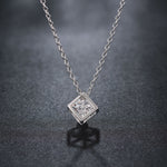 925 Sterling Silver Square Shape Necklaces