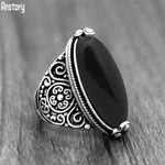 Antique Natural Oval Stone Ring