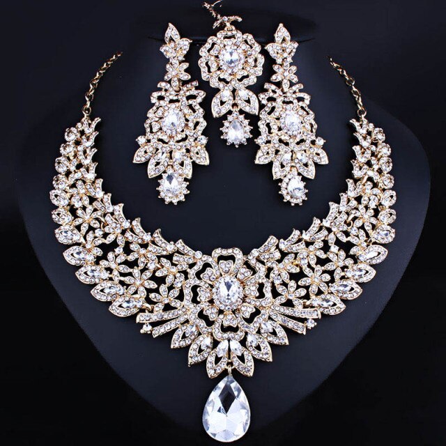 Crystal Rhinestones Jewelry Set