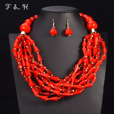 African Beads Jewelry Set