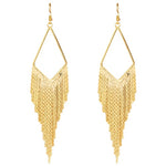 Boho Gold Long Tassels Earrings