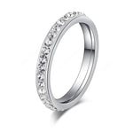 Lovely Shiny Titanium Stainless Steel Ring