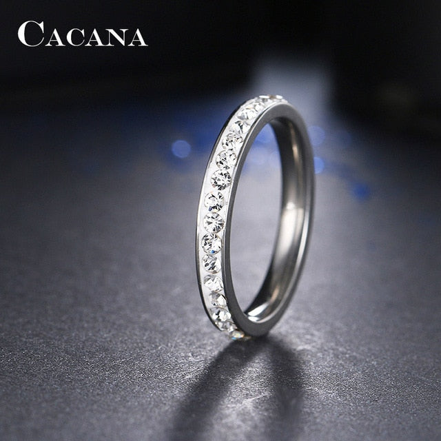 Lovely Shiny Titanium Stainless Steel Ring
