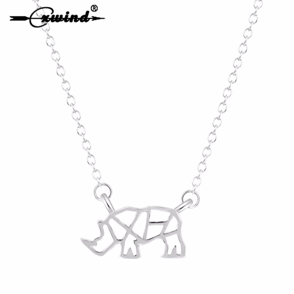 Rhino Shape Pendant Necklace
