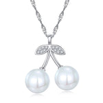 Classic 925 Sterling Silver Natural Freshwater Pearl Necklace