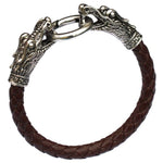 Dragon Black Leather Bracelet