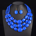 African Beads Multilayer Jewelry Set