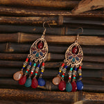 Bohemian Ethnic Fringed Tassel Earrings