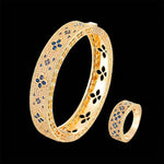 Luxury Full Zirconia Leaves Ring
