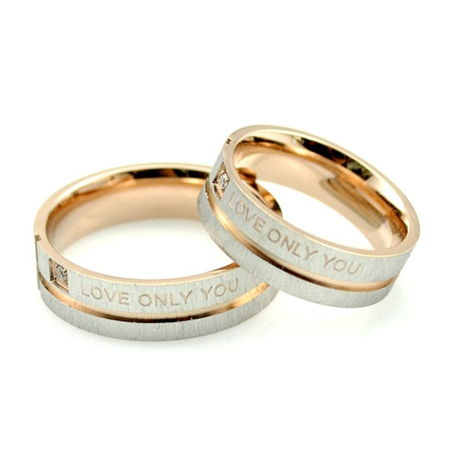 Love Only You Quote Ring