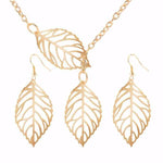 Golden Leaf Jewelry Set