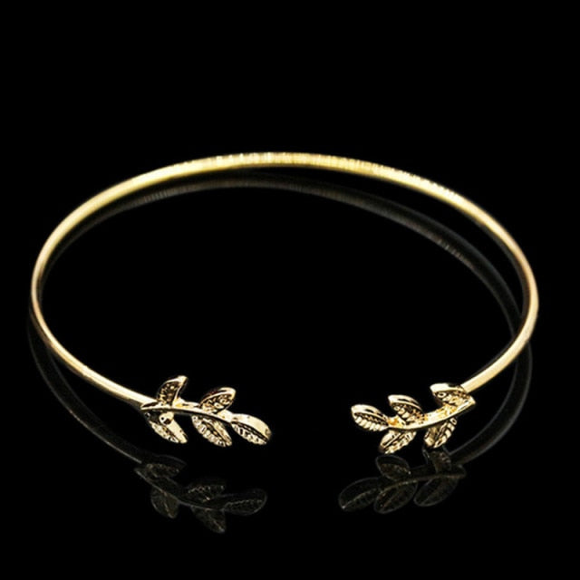 Vintage Gold Leaf Bracelet