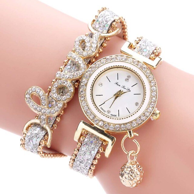 Fashion Women Multi-layer Bracelet Quartz Watch