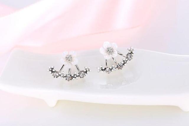 Cute Cherry Blossoms Flower Stud Earrings